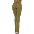thumbnail image 6 of Flare Yoga Pants, Crossover Yoga Pants with Tummy Control, High-Waisted and Wide Leg, 6 of 7