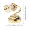 thumbnail image 2 of kusrkot 1:12 Scale LED Battery Operated Dollhouse Wall Sconce Light With Shade, Golden, 2 of 9