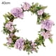 thumbnail image 2 of Puerta artificial guirnalda de flores simulación decoración floral banquete de boda corona de flores falsas adorno para el hogar, púrpura, 40 cm Speravity HA9088-06B, 2 of 6