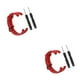 thumbnail image 2 of Sidaley Correa de repuesto de silicona resistente al agua correas de muñeca duraderas correa de reloj transpirable herramientas de Rojo 2piezas, 2 of 6