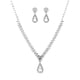 thumbnail image 2 of Fiudx Collar Elegante, Conjunto de Joyería Nupcial con Diamantes de Imitación, Cadena Ajustable, Par de Aretes de Cristal, Ideal para Bodas, Regalo Ideal para Ella, Diseño Hecho a Mano., 2 of 7