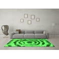 thumbnail image 3 of Ahgly Company Indoor Square Abstract Green Modern Area Rugs, 5' Square, 3 of 4