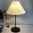 thumbnail image 1 of Desk Lamp Shade Dust Fashion Creative Pleated Lampshade for Cafe Home , Yellow, 1 of 7