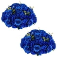 thumbnail image 1 of CHOK Artificial Flower Kissing Balls for Wedding Table Centerpieces 10Pcs 14.2 Large White Fake Roses Hydrangea Flower Arrangement, 1 of 7