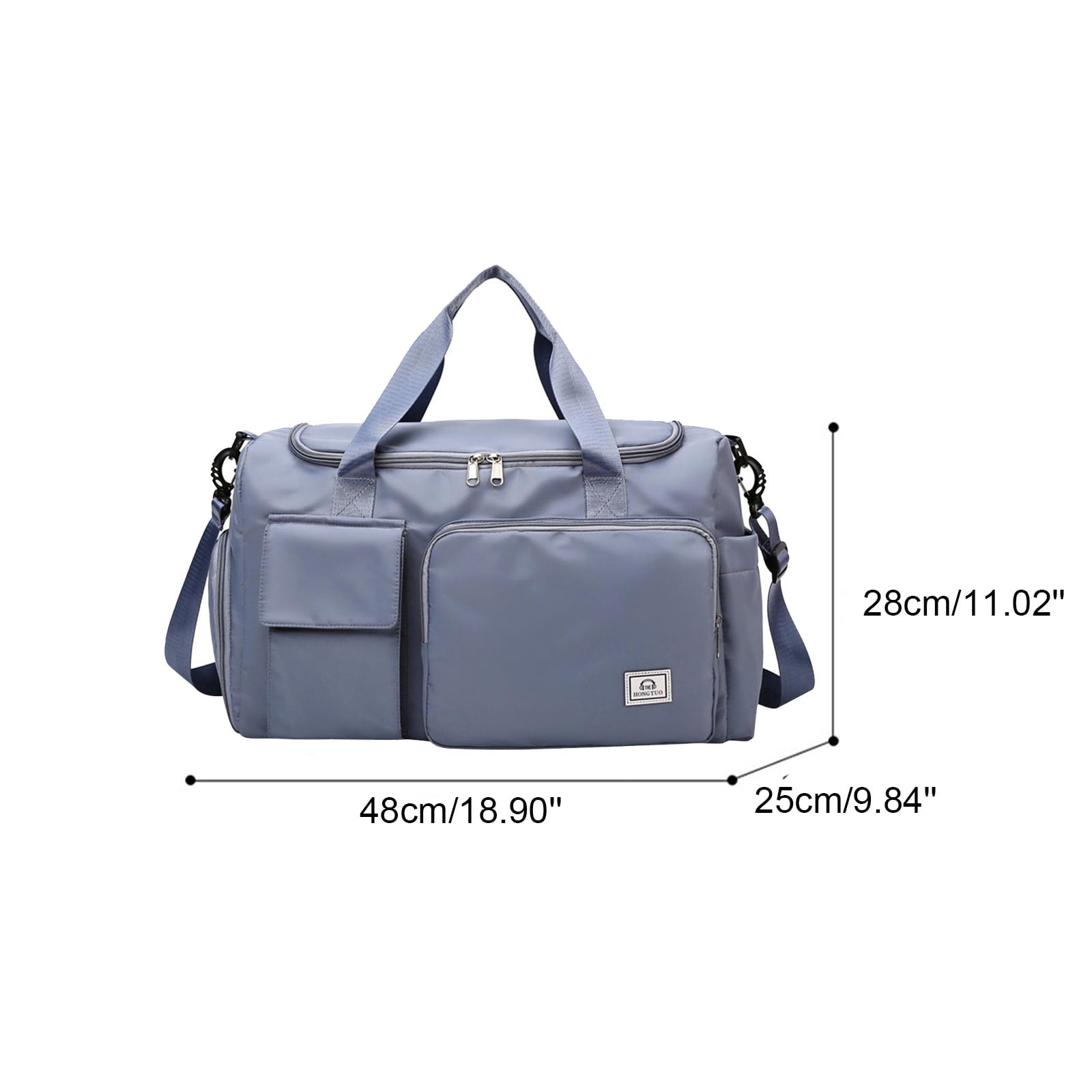 Cadorn Nylon Waterproof Duffel Bag with Wet-Dry Compartment, Large Capacity Gym Travel Bag for Swimming, Sports, and Outdoor Adventures