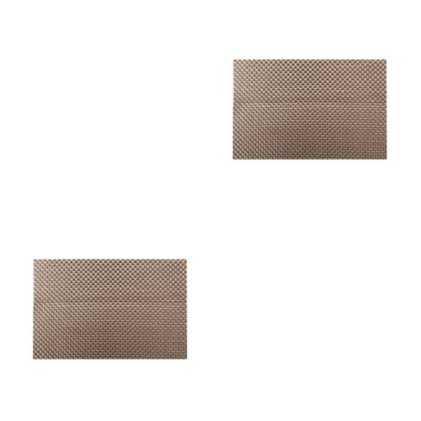 Yuarrent Tapete de mesa, suministros para el hogar, posavasos multiusos, accesorio de bricolaje, resistente al agua, de larga duración, Oro 2piezas