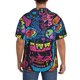 thumbnail image 3 of Fotbe Neon Graffiti Urban Art Camisa Estampada de Manga Corta para Hombre, Casual de Verano, Estilo Playero, Sin Arrugas-3X-Large, 3 of 5