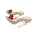 thumbnail image 3 of Shisuyan Elegant Brooch Golden Heart Shaped Rhinestone Alloy Pin 1Pcs 1.8x1.1In, 3 of 9