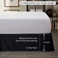 thumbnail image 4 of Black Solid Pleated Bed Skirt Short - King Size -11 Inch Drop Split Corner Pleated Bedskirts -Microfiber Box Pleated Bedskirts - Never Lift Your Mattress - Hotel Quality Bed Skirt, 4 of 8