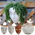 thumbnail image 1 of Xihbxyly Maceta con Forma de Cara, de Resina, Diseño Duradero para Montar En La Pared, con Una Estética Única de Cara de Niña, Ideal para Suculentas, Decoración de Jardín E Interior, Fácil Instalació, 1 of 3