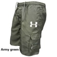 thumbnail image 5 of Male Overalls Elastic Waist Cycling Shorts Outdoor Cargo Shorts Multi-pockets Loose Work Shorts Quick Dry Casual Hiking Shorts, 5 of 7
