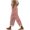 Red, variant on ABATAB Stripe Pants for Women Beach Vacation Cotton Linen Trousers Wide Leg Loose Elastic Waist Summer Outfits