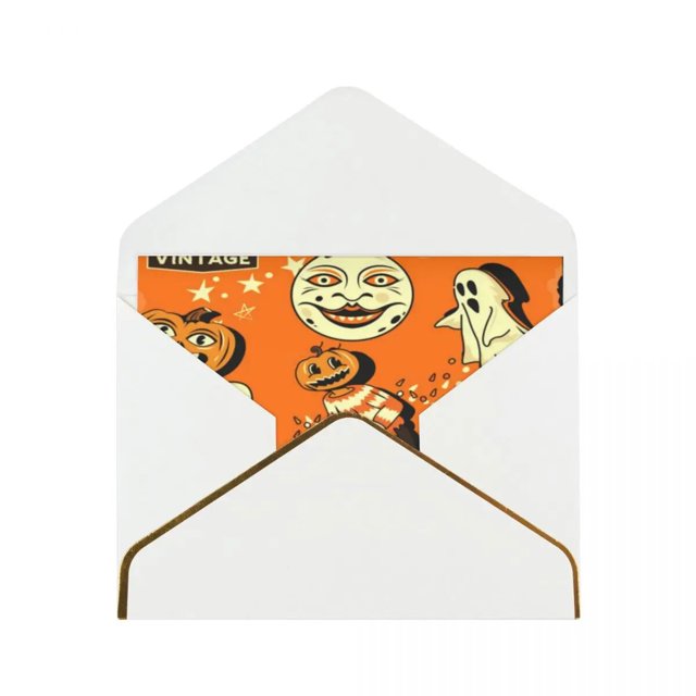 Linterna de calabaza 21 tarjeta de felicitación divertida Wishers Wish Tarjeta de Navidad