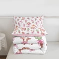 thumbnail image 5 of Manfei Western Cowgirl Theme Full Size Comforter Sets,Pink Ribbon Bowknot Bedding Sets For Kids Girls,Pink Reversible,3 Pieces, 5 of 7