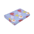thumbnail image 3 of YFYANG Anti-Pilling Ultra-Soft Micro Fleece Cover Blanket for Bed Sofa, Purple Romantic Love Doodle Throw Blanket for All Seasons, 40"x30", 3 of 9