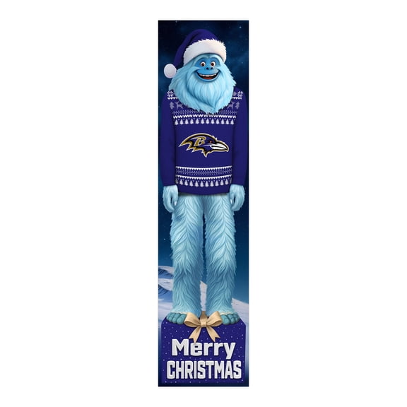 Baltimore Ravens 48" Yeti Christmas Leaner