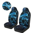 thumbnail image 3 of Uorisanigo Car Seat Covers, Blue Dolphin High Back Auto Front Seat Covers, Soft Plush Seats Cover Fits for Most Cars, Trucks, SUVs, Vans, Set of 2, Easy to Install, 3 of 7