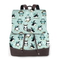thumbnail image 1 of Fotbe Winter Skiing Penguin Mochila Bolso con Estampado para Mujer, Mochila Antirrobo de Nylon Impermeable, Bolsa Ligera de Hombro, 1 of 4