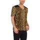 thumbnail image 4 of Camiseta de hombre con estampado de leopardo Inspire Chic, cuello en V, mangas cortas, patrón de serpiente, 4 of 5