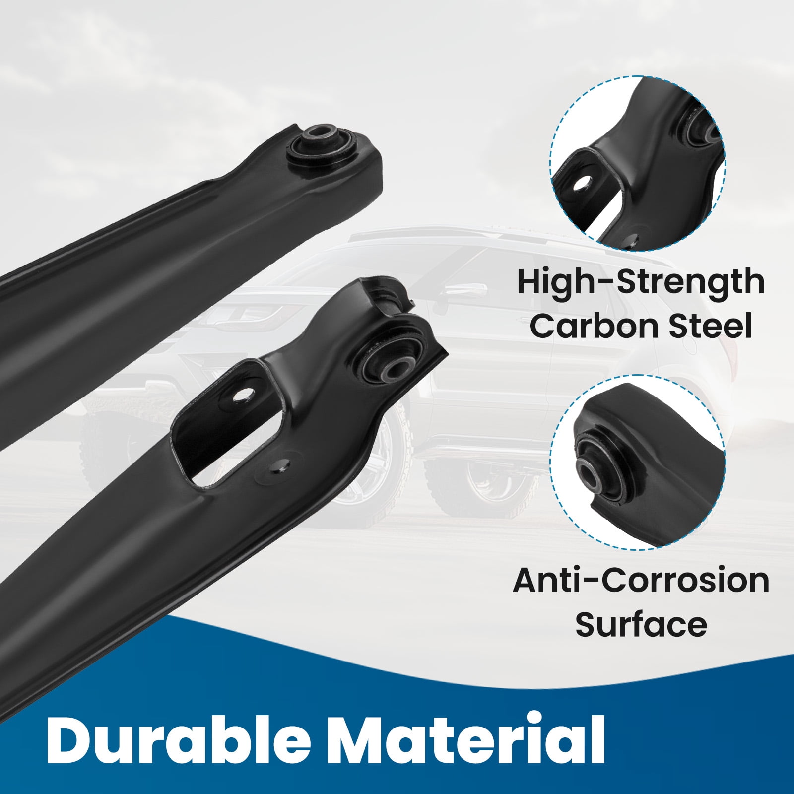 maXpeedingrods 6Pcs Rear Suspension Kit Upper Lower Control Arms w/Ball Joints for Mitsubishi Mirage 1993-2002