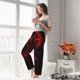 thumbnail image 5 of Balery Red Gothic Skeleton Throne Pantalones de pijama para mujer, pijamas ultraligeros, pantalones de estar por casa-3X-Large, 5 of 6