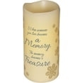 thumbnail image 2 of 6" Flameless Vanilla Scented Memory Pillar Candle, Flickering Led Light, 2 of 2