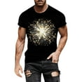 thumbnail image 2 of Zylanna Men's T-Shirts Tee, Crew Neck Printed Short Sleeve Summer Casual Tops for Men Beige, 2 of 5