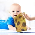 thumbnail image 4 of 3 PCS Natural Vivid Sunflower Baby Muslin Washcloths, Spring Flowers Vintage Soft Absorbent Face Towel Burp Cloths Cotton Bath Wipes Infant Wash Cloth for Newborn Boys Girls, 4 of 6