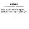 thumbnail image 2 of CMX Rear Disc Brake Rotors Pair for Car Chevrolet Spark EV K8-102330, 2 of 8