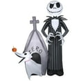 thumbnail image 1 of Halloween Inflatable Jack Skellington and Zero Scene, 1 of 5