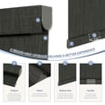 thumbnail image 4 of Cordless Blackout Roller Shades for Windows, Free-Stop Linen Shades with Valance, Thermal Insulated Fabric, UV Protection Roller Blinds for Home，Dark Grey，45"W X 72"H, 4 of 7