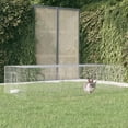 thumbnail image 1 of vidaXL 2-Panel Rabbit Cage 220x110x55 cm Galvanised Iron, 1 of 5