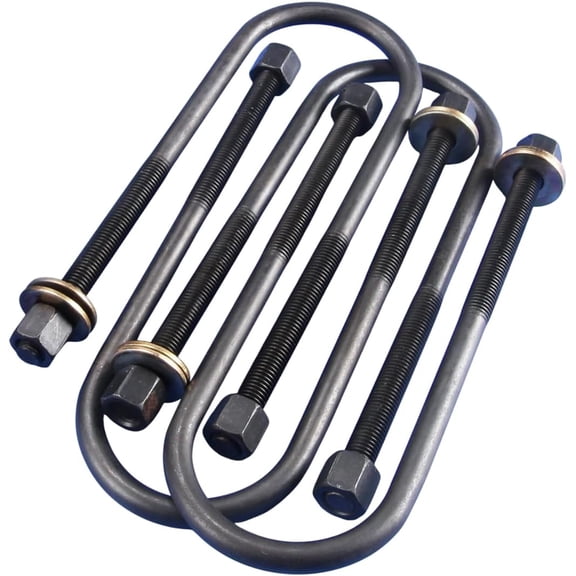 929-709 Rear Leaf Spring Axle U-Bolt Kit for 1980-2016 Ford F150 F250 F350 F250 F350 F450 Super Duty 5/8 x 3.7 x 12.5