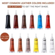 Leather Repair Kits,Leather Furniture, Couch, Car Seats, Sofa, Jacket Restoring Touch up,12 Pack,Multicolor