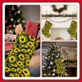 thumbnail image 7 of Uemuo Sunflowers In Vintage Print Christmas Stockings, 18inch Xmas Hanging Stocking Decorations for Christmas Party Family Decor, 7 of 7