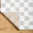 thumbnail image 4 of Livabliss Area Rugs for Living Room, 7x9 Urban Shag Modern Cream Rug, Bedroom Dining Room Home Decor Stain Resistant Carpet (6'7" x 9'6"), 4 of 5