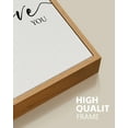 thumbnail image 5 of SHENIFY Love You More I Love You Most Minimalist Bedroom Wall Art 16x24in3pcs Natural Framed Valentines Wedding Couple Gift Hanging Decoration, 5 of 5
