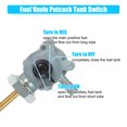 thumbnail image 3 of Unique Bargains Motorcycle Fuel Valve Petcock Gas Tank Switch Replacement for HONDA CB500 1993-2003, 3 of 7
