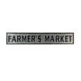 thumbnail image 1 of Benzara BM203716 Countryside Metal Farmers Market Decor Sign, Black & Silver, 1 of 2
