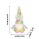 thumbnail image 3 of Decoraciones para muñecas gnomas de Pascua • Colgante de algodón navideño de 9,8 pulgadas • Adorno para ventana para escritorio, estantería y mesa • Hecho a mano con barba blanca, 3 of 4