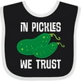 thumbnail image 3 of Inktastic Funny in Pickles We Trust Boys or Girls Baby Bib, 3 of 4