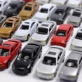 thumbnail image 4 of Bewildely Color aleatorio 1:87 modelo de coches diseño de tren en miniatura pantalla de simulación de plástico decoración de construcción Kits de construcción modelo  10 piezas, 4 of 6