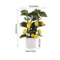 thumbnail image 2 of OUNONA Potted Lemon Trees Artificial Tree Decor Plastic Bonsai Style for Wedding 1Set, 2 of 6