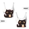 thumbnail image 6 of Sports Bras for Women Workout Tank Tops, Adorable Black Kitten Drawing Running Vest with Removable Cups, 6 of 7
