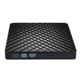 thumbnail image 2 of Unidad óptica de grabadora de CD delgada de USB 3.0 externa para computadora portátil de escritorio Negro Soledad Quemador de DVD USB externo, 2 of 10