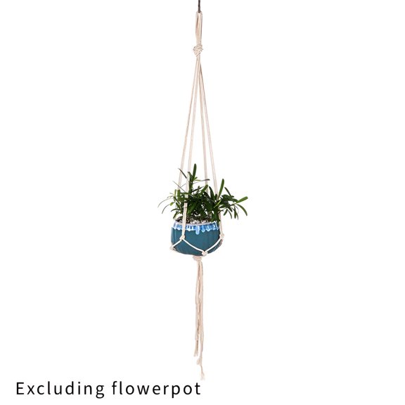 MISSMILE Plant Hanger Indoor,Pure Cotton Material Plant Hanger,Handmade Weaving Craft Hanging Plant Holder,1