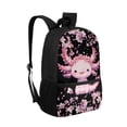 thumbnail image 2 of Uorisanigo School Backpack for Girls Boys Large Capacity Cherry Blossom Axolotl School Bag Kids Backpack Universal Fit Preschool, Elementary, Kindergarten Casual Daypack(17 Inch), 2 of 6