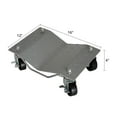 thumbnail image 2 of COZONY Car Tire Dolly, 4 Pcs Steel Tire Moving Dolly, Heavy Duty Vehicle Auto Repair Dolly, Each 1500lbs, 360° Rotatable, Silver, 2 of 6