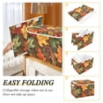 thumbnail image 2 of Yayeee Collapsible Cube Storage Bin with Lid Fabric Closet Decorative Basket with Handles, Colorful Autumn Leaves, 2 of 7