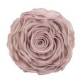 thumbnail image 2 of Beautiful Handmade 3D Rose with Custom Made Fabric Decorative Throw Pillow 16" Round (Mauve, Case+Insert), 2 of 5